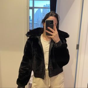 Blank NYC faux fur jacket